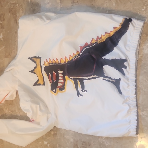 JEAN MICHEL BASQUIAT DINOSAUR MEMBERS ONLY WINDBREAKER MEN LARGE - Picture 6 of 10